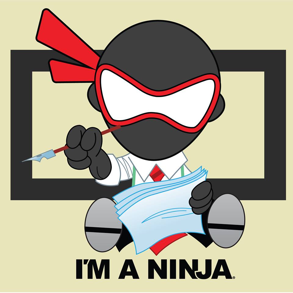 I'm A Ninja - Doing Paperwork