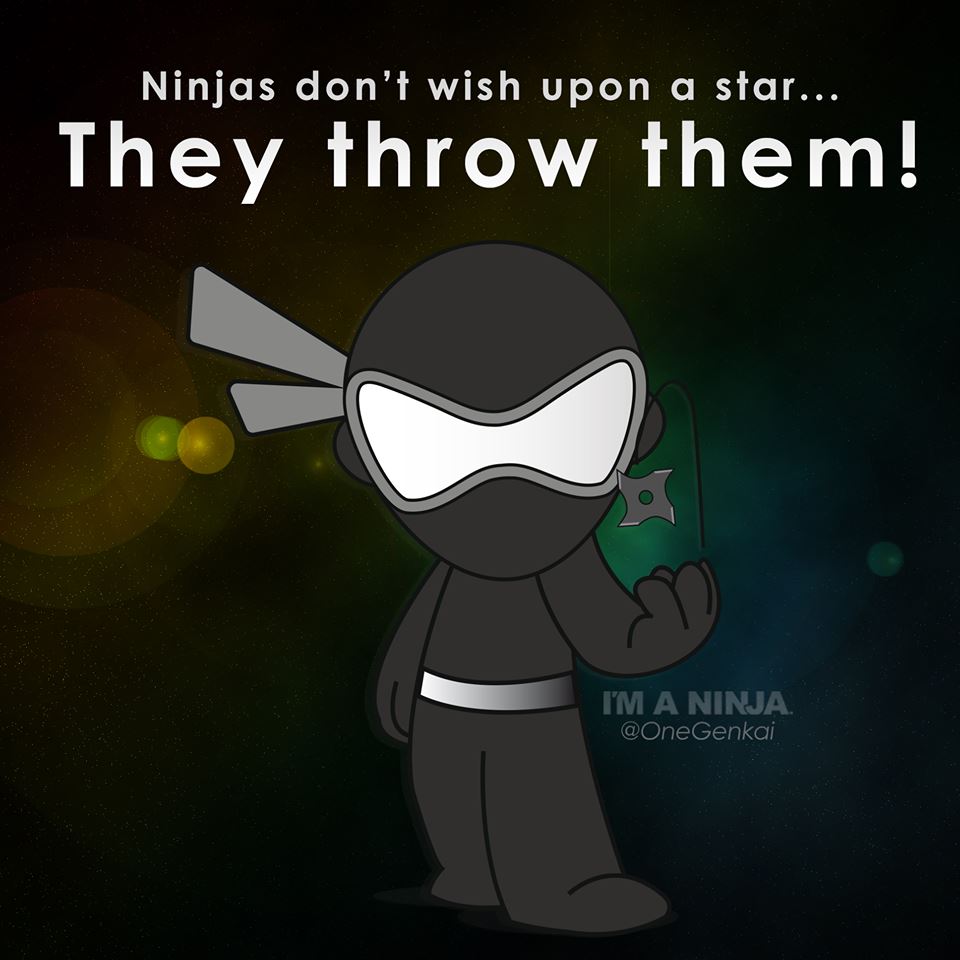 I'M A NINJA - Ninjas don't wish upon a star