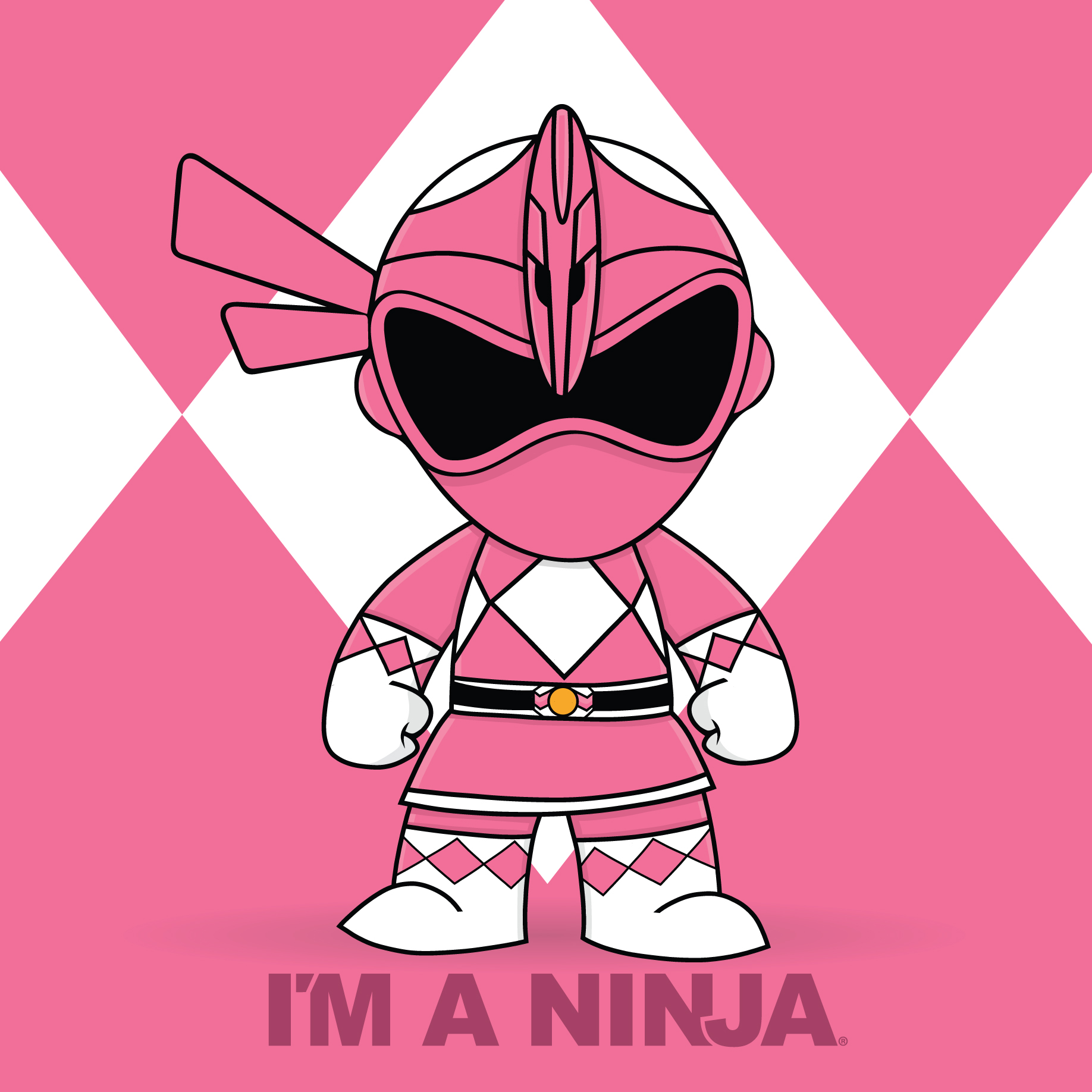 Pink Ranger x I'M A NINJA